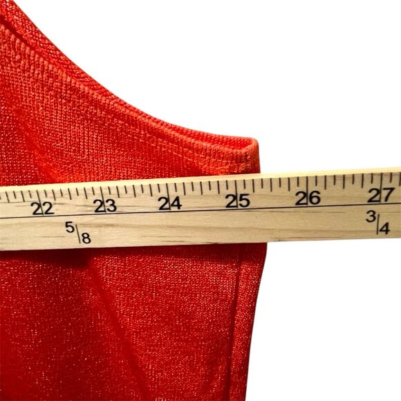 Notations Woman Orange Coral Plus Size Sleeveless Tank Top 3X, Made in USA - Picture 3 of 6